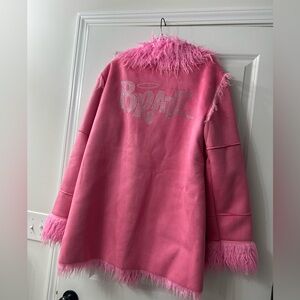 Dolls Kill Women pink fur coat